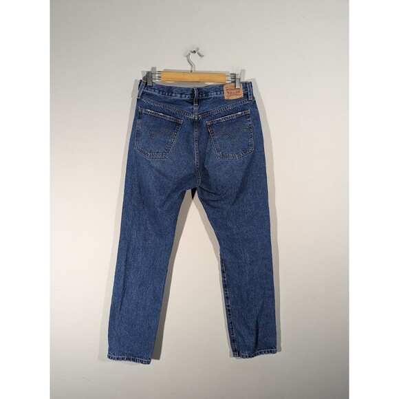 Levi's Jeans 501 Original High Rise Distressed Straight Leg Women Size 31 - Picture 2 of 9